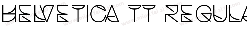 HELVETICA TT REGULAR字体转换